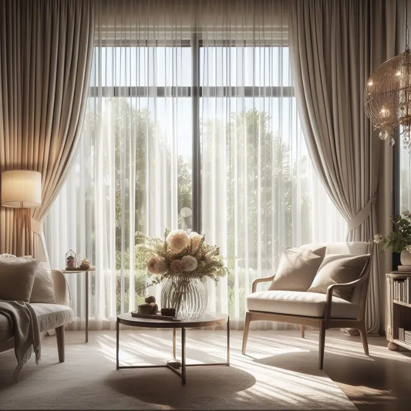 White Rod Pocket Curtain